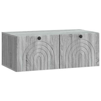 vidaXL Mueble Para Tv De Pared Gris Sonoma 78,5 X 41 X 30 Cm Vidaxl