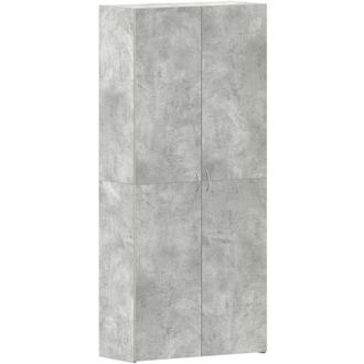 vidaXL Vidaxl - Armario Para Zapatos Con Estante Gris 80 X 35.5 X 180 Cm