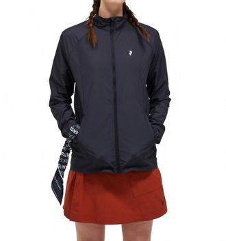 Peak Performance Windbreaker Jacket In Black