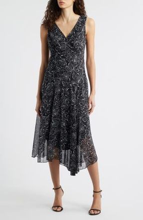 Connected Sleeveless Asymmetric Hem Yoryu Dress in Black at Nordstrom Rack, Size 10