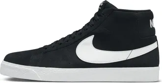 Nike Mens Nike SB Zoom Blazer Mid Skate Shoes in Black | 864349-007