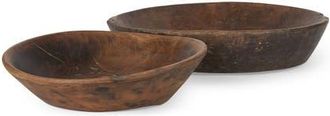 Mercana Nikita Set of 2 Reclaimed Wood Bowls in Brown at Nordstrom