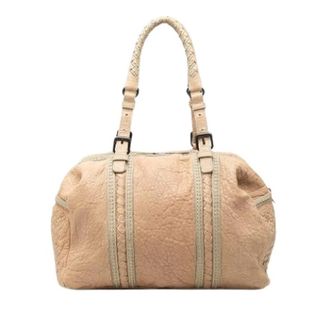 Bottega Veneta Pre-owned Tote Bag - Dames - Vintage Handtas - Beige - ONE Size - Leer - Vintage