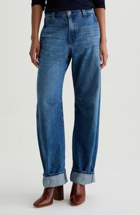 AG - Adriano Goldschmied Mercer Cuffed Barrel Jeans in Nouveau at Nordstrom Rack, Size 29
