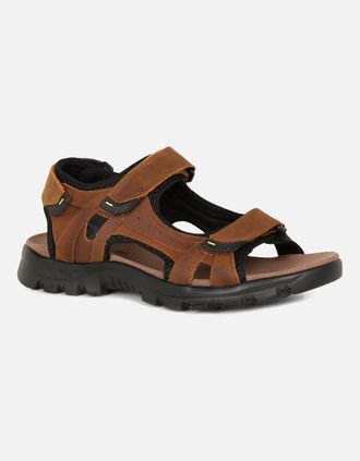 Josef Seibel Mens Bart 04 Mens Riptape Sandals - Brown - Size: 9.5