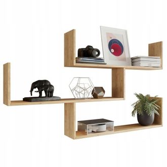 OEM Libreria Theta In Rovere Sonoma, Mensola A Parete Per Soggiorno, Ufficio, Mk