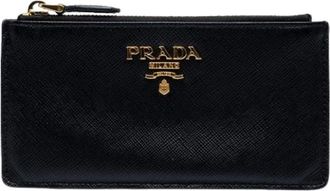 Prada Pre-owned Card Holder - Dames - Vintage Accessoires - Zwart - ONE Size - Leer - Vintage