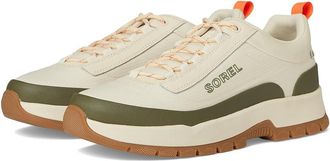 Sorel Outing Nw Sneaker Low Mens Shoes Bleached Ceramic/Utility Green : 11.5 D - Medium, Textile