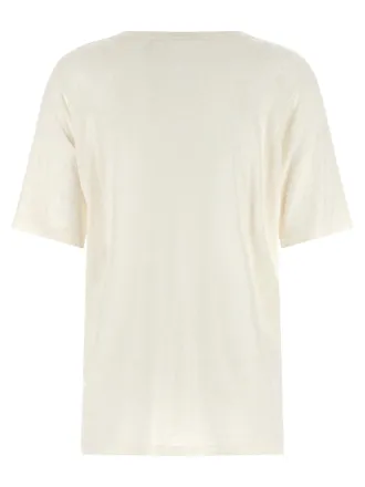 Stella McCartney Logo-Embroidered Viscose T-Shirt - White