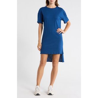 Go Couture High-Low Tunic Top in Lyons Blue Slub at Nordstrom Rack, Size X-Large