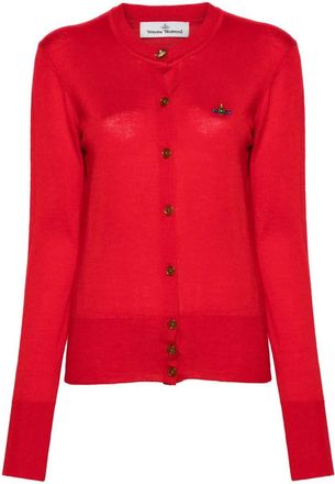 Vivienne Westwood Bea Lightweight Cotton Blend Cardigan