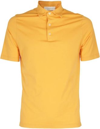 FILIPPO DE LAURENTIIS Klassieke Polo Shirt - Heren - Polos - Oranje - 2XL - Katoen - Tops