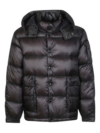 C.P. Company hooded puffer jacket - men - Polyamide - S - Black