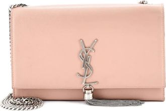 Saint Laurent Borsa a tracolla Classic Monogram media in pelle con nappa - Rosa