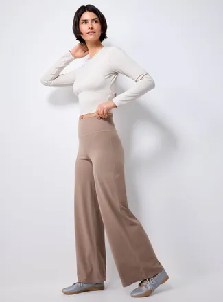 I.FIV5 Womens Velvety wide-leg pant