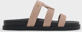 Charles & Keith Petina Suede Flatform Sandals