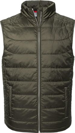 Russell Athletic Russell Heren Nano Gewatteerde Bodywarmer (Donkere Olijf)