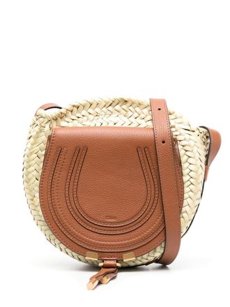 Chlo&eacute; Borsa a spalla Marcie mini in pelle - Toni neutri