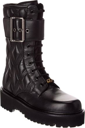 Valentino VLogo Quilted Leather Boot