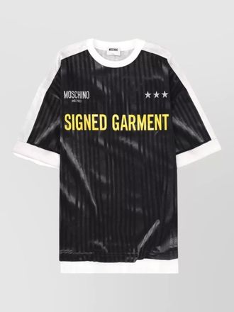 Moschino printed cotton t-shirt