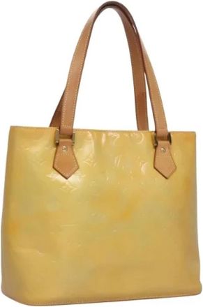 Louis Vuitton Tweedehands leren Louis Vuitton tassen - Dames - Vintage Shopper - Geel - ONE Size - Leer - Vintage