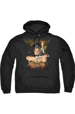 Gildan Justice League Deflection Adult Pull Over Hoodie / Hooded Sweatshirt