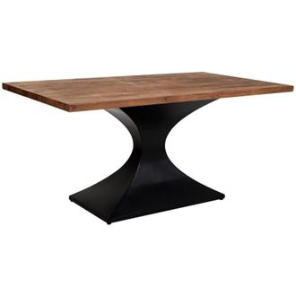 Wanderlust Deco Wanderlust Deco - Mesa De Comedor De Madera De Acacia Acabado Color Nogal 160x90x76