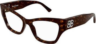 Balenciaga BB0362O002 Tortoiseshell Acetate Eyeglasses - Brown