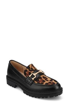 Journee Collection Jessamy Lug Loafer in Leopard at Nordstrom Rack, Size 8