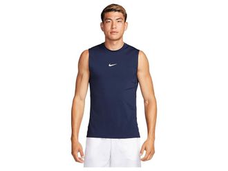 Nike Pro Dri-FIT Slim Sleeveless Top Mens Workout Obsidian/White : 2XL, Polyester/Spandex