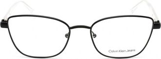 Calvin Klein Jeans CKJ21224 Cat Eye Metal Eyeglasses - Black