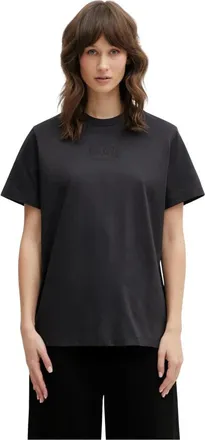 Ganni Essential T-shirt - Dames - T-shirts - Zwart - XS - Katoen - Tops