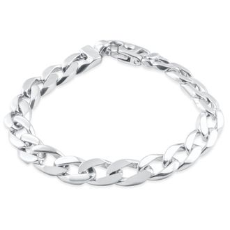 Pompeii3 Mens Curb Link 14k Gold (50gram) or Platinum (80gram) 9.5mm Bracelet 8.5