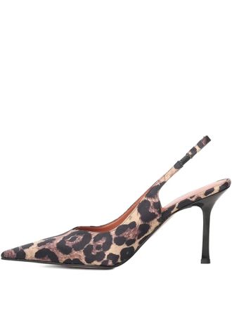Giuliano Galiano 90mm Holly slingback pointed pumps - Brown