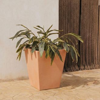 OEM Cal&eacute;ndula 50 Macetero Cuadrado Estilo R&uacute;stico De Interior Y Exterior Para Plantas Y Flores Muy Resistente Al Paso Del Tiempo. Hecho De Polietileno En 