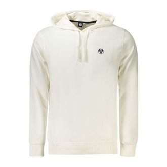North Sails White Cotton Mens Hooded Mens Sweatshirt