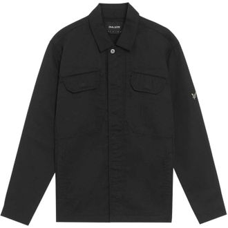 Lyle & Scott Mens Between-Season Plain Regular Jacket (Jet Black) - Size X-Large