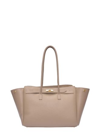 Isabella Rhea Beige Rundleer Tas