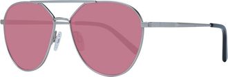 Serengeti Eyewear Unisex Cortina Aviator Sunglasses Pink Lenses - Dusty Pink - One Size