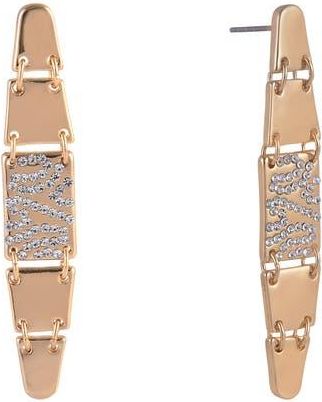 Shelli Segal Pav&eacute; Crystal Linear Drop Earrings in Gold at Nordstrom Rack