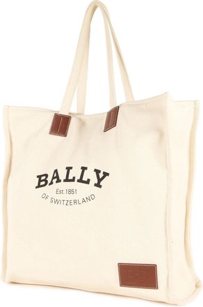 Bally Ivory Canvas Tote Bag (Pre-Owned)