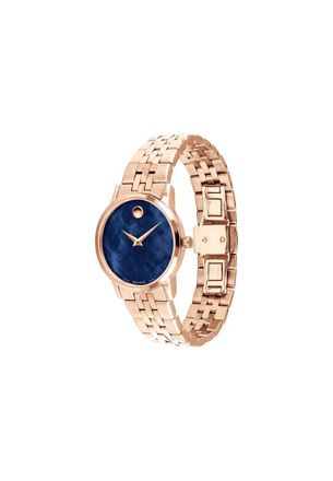 Movado Womens 0607354 Ladies Museum Watch - Rose Gold - One Size