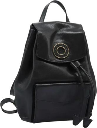 Celine Pre-owned Backpacks, female, Black, Size: ONE SIZE Pre-owned Vintage Leather Backpack