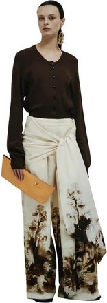 Erika Cavallini Semi Couture Cardigan corto - Dames - Vesten - Bruin - S - Truien & Vesten