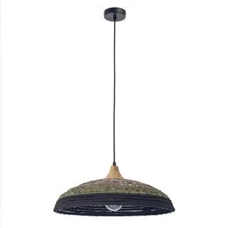 Forlight Forlight - Korg Lampara Colgante Con Pantalla De Cuerda Natural &Oslash;500mm Para
