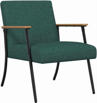 vidaXL Sill&oacute;n Verde Oscuro 59 X 75 X 78 Cm Tela Vidaxl