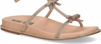 Bibi Lou Womens Abby Ankle Strap Sandals In Nude