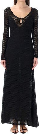 Tom Ford Womens Black Metallic Fibre Casual Dress