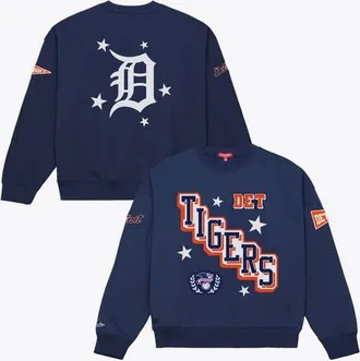 Mitchell & Ness Womens Mitchell & Ness Navy Detroit Tigers Pep Rally Sweatshirt at Nordstrom, Size Xx-Large
