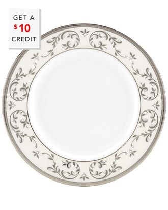 Lenox French Perle Bead White Oval Serving Platter